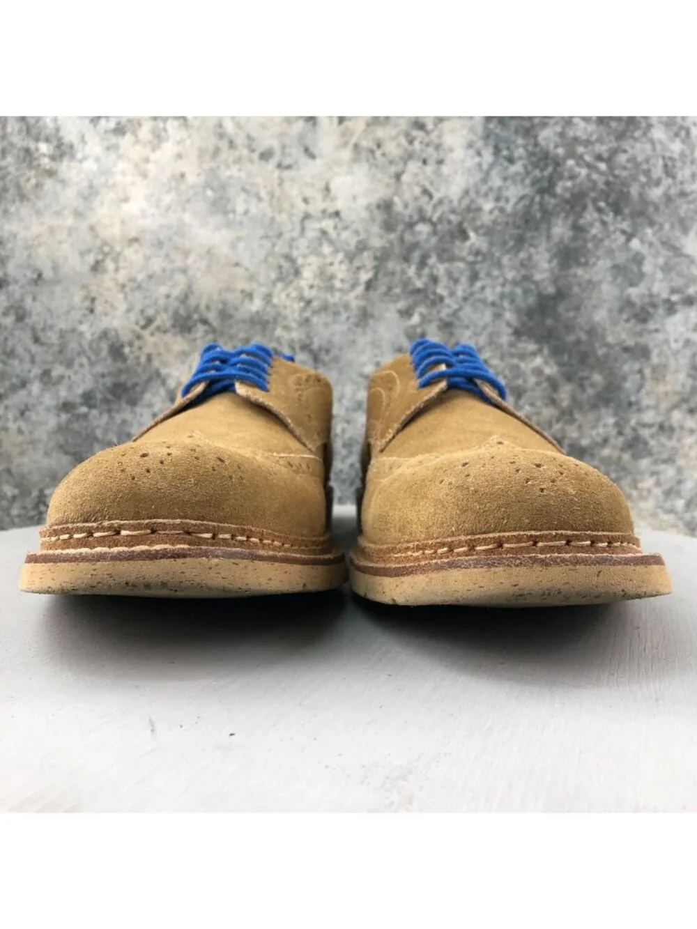 Johnston & Murphy Men's Size 11M Pearce Wingtip Brown Suede Leather Oxford Shoes